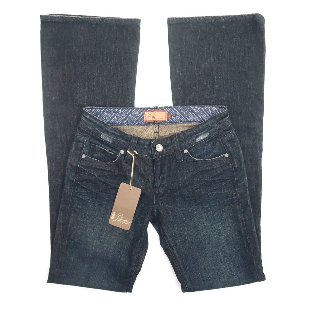 PAIGE Laurel Canyon Low Rise Bootcut Jeans 24, 26 - Picture 3 of 11